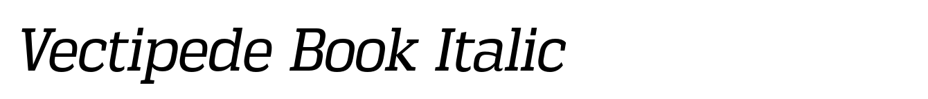 Vectipede Book Italic